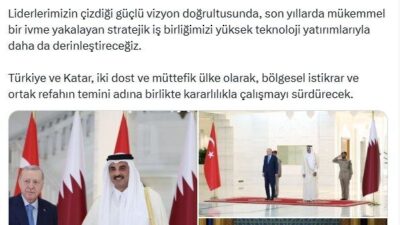 Sanayi ve Teknoloji Bakanı Mehmet Fatih Kacır, "Türkiye ve Katar,