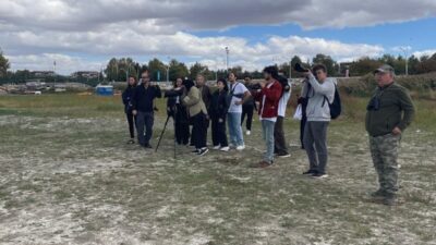 Selçuk Üniversitesi (SÜ) Kuş Gözlem Topluluğu üyeleri, Konya’nın Beyşehir ilçesindeki