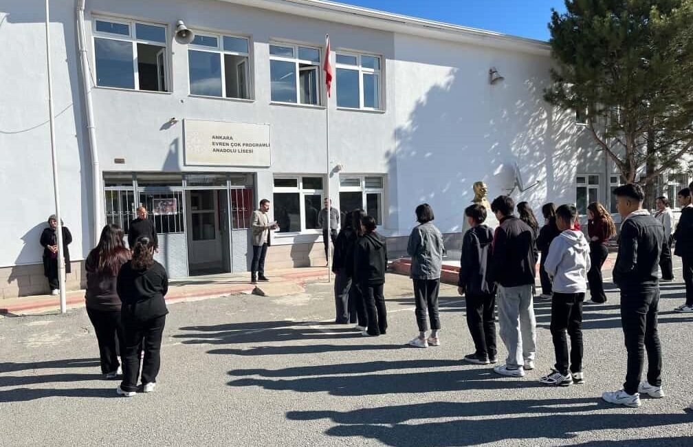 Ankara’nın Evren ilçesindeki okullarda, Yeşil Vatan-Benim Okulum Geleceğe Çare projesi