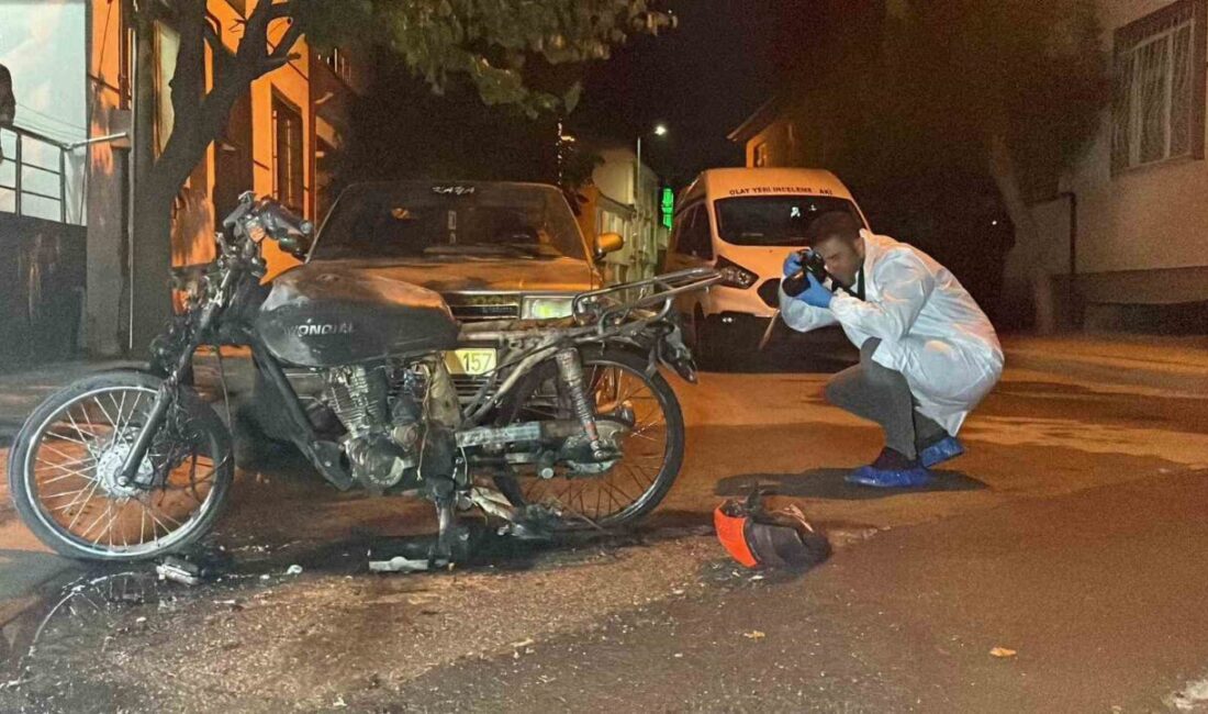 Karaman’da yanarak kullanılamaz hale gelen motosikletin sahibi tarafından girdiği iddia