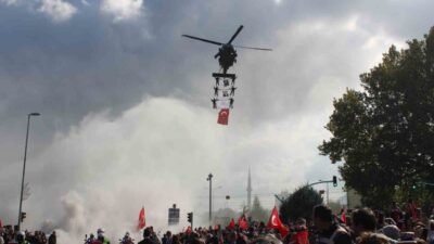 Kayseri’de 29 Ekim Cumhuriyet Bayramı dolayısıyla düzenlenen kutlama programında, Jandarma