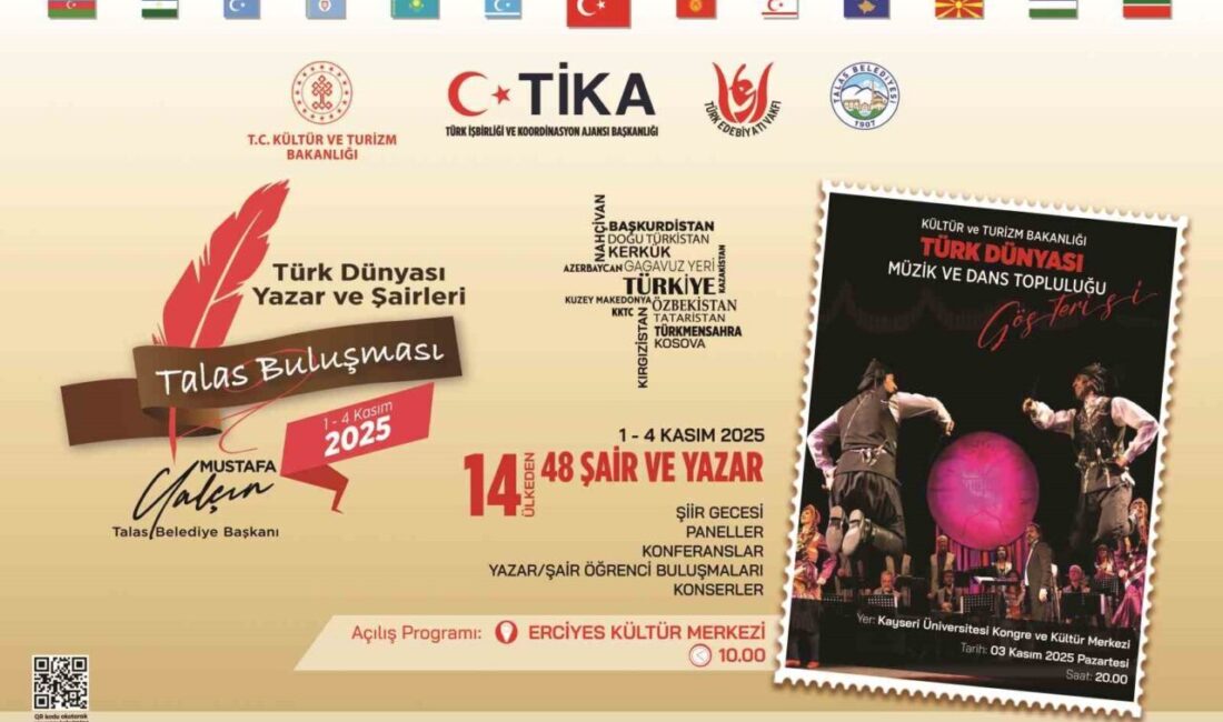 Kayseri, kasım ayına Türk dünyasının kültür rüzgârıyla girmeye hazırlanıyor.