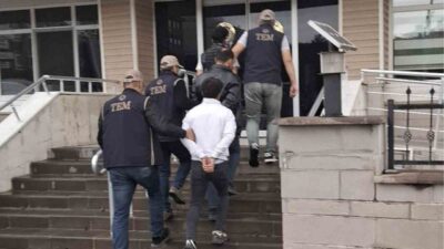 Kırıkkale’de polis ekiplerince gerçekleştirilen operasyonda, PKK/KCK silahlı terör örgütünün propagandasını