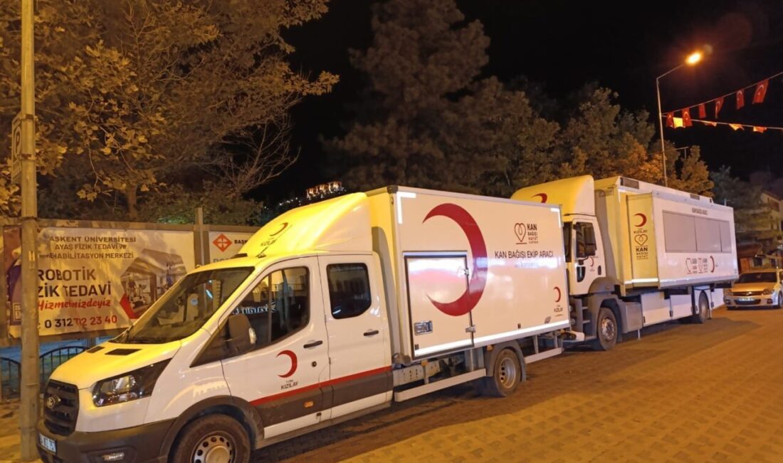 Ankara’nın Beypazarı ilçesinde Türk Kızılay, 4 gün sürecek bir kan