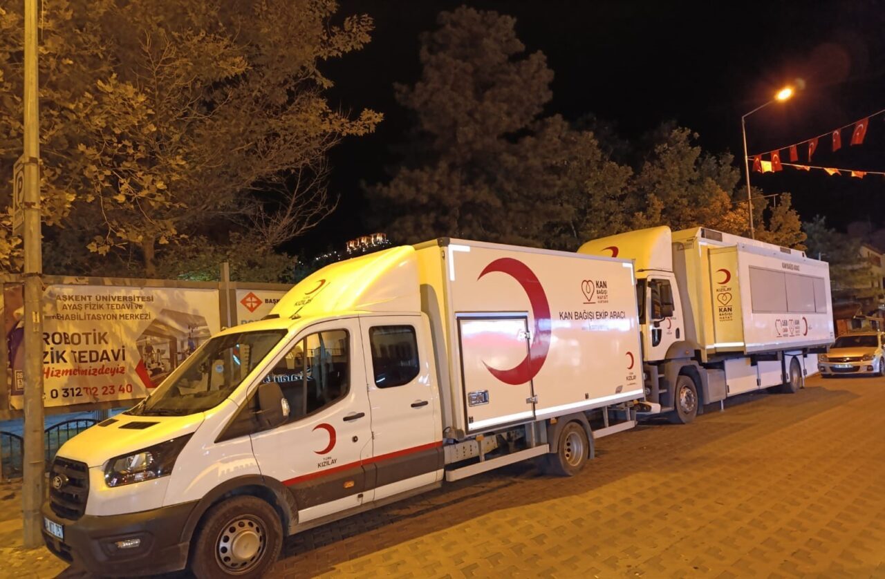 Ankara’nın Beypazarı ilçesinde Türk Kızılay, 4 gün sürecek bir kan