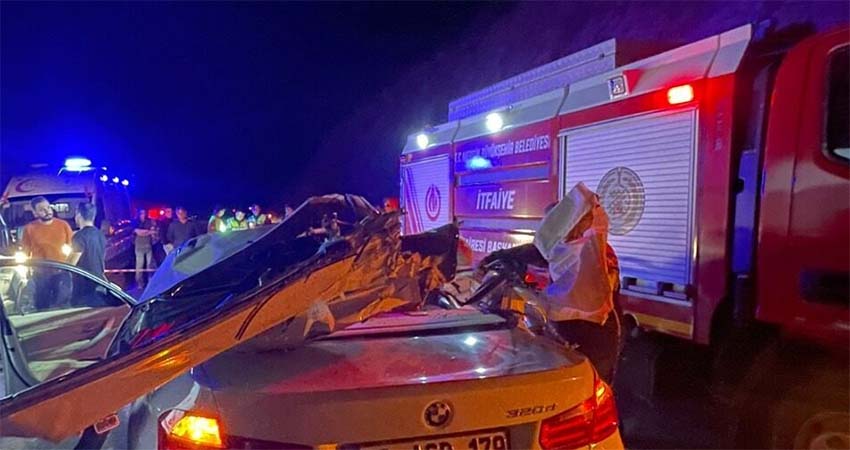 Mersin’in Çamlıyayla ilçesinde meydana gelen trafik kazasında bir kişi hayatını