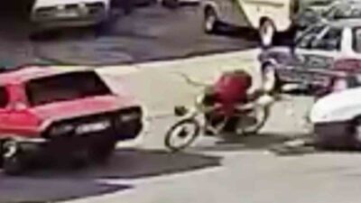 Aksaray’da karşısına çıkan otomobile çarpmamak için manevra yapan 15 yaşındaki