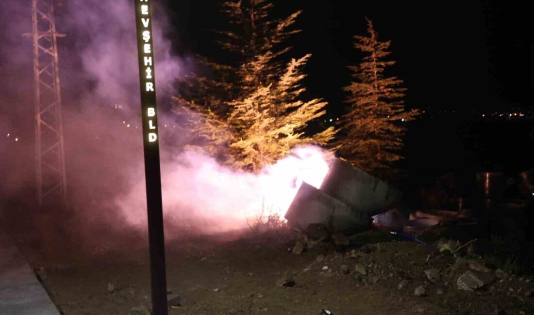 Nevşehir’de ucu açık bırakılan elektrik kablosu yağmurun etkisiyle kısa devre