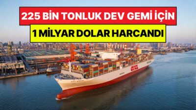 Çin, denizcilik tarihinin sınırlarını zorlayan mühendislik harikası 'OOCL Wisdom' isimli