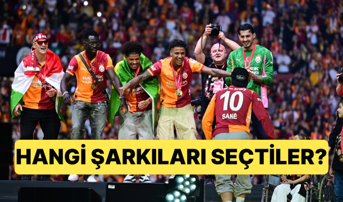 Gün boyu şampiyonluğu kutlayan Galatasaraylı futbolcular finali RAMS Park'ta yaptı.