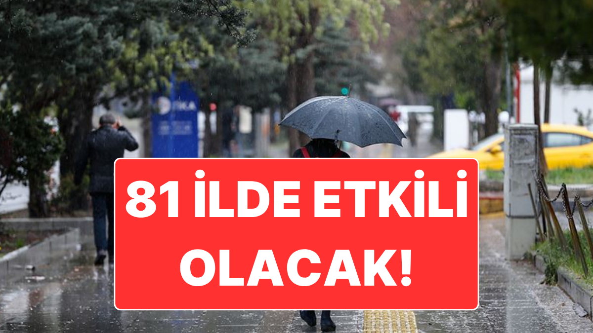 Meteoroloji Genel Müdürlüğü’nün hava tahmin raporuna göre, 14 Mayıs Perşembe