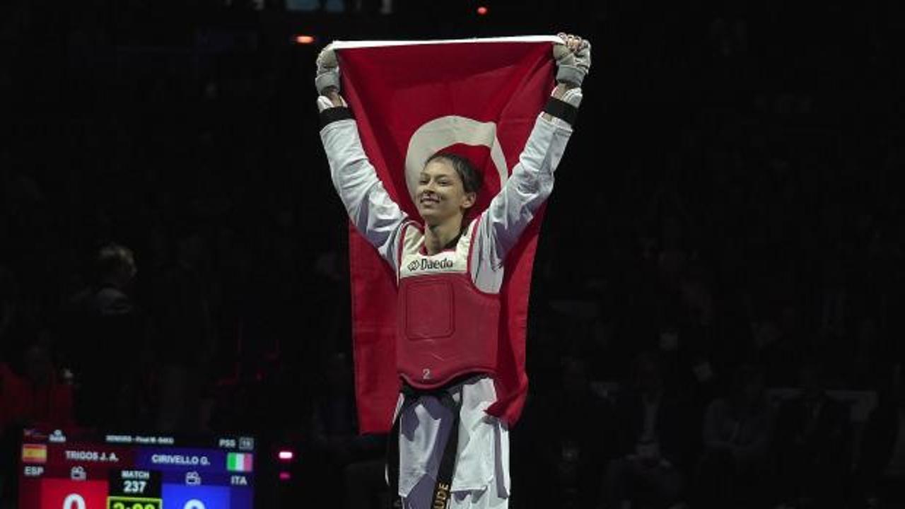 Almanya'da düzenlenen 2026 Avrupa Tekvando Şampiyonası'nda kadınlar 49 kiloda Elif