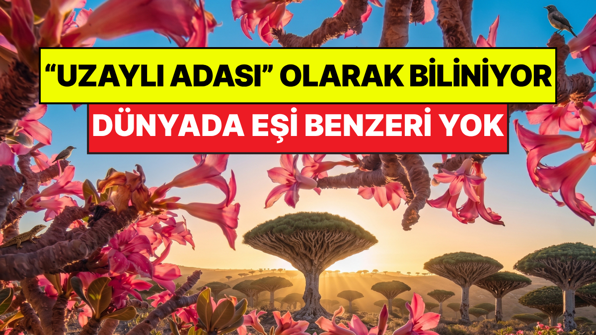 Yemen açıklarında konumlanan Socotra takımadaları, ana karadan yaklaşık 18 milyon