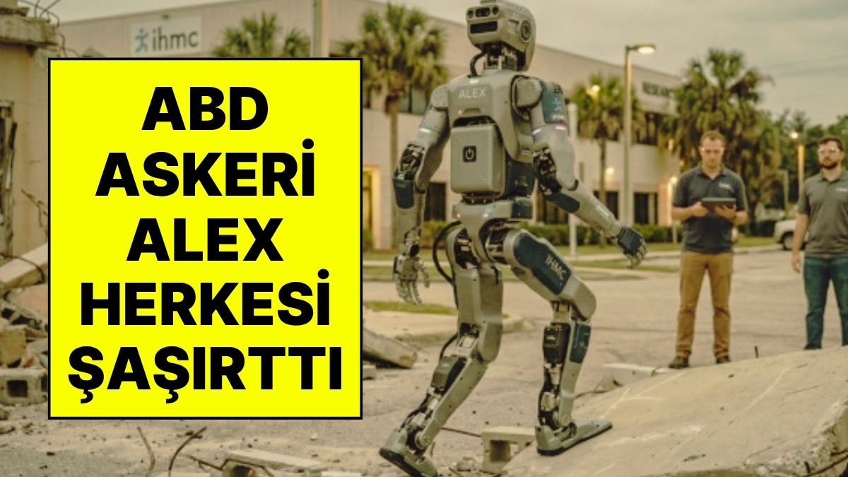 ABD Donanması desteğiyle geliştirilen 'Alex' isimli yeni insansı robot, askeri