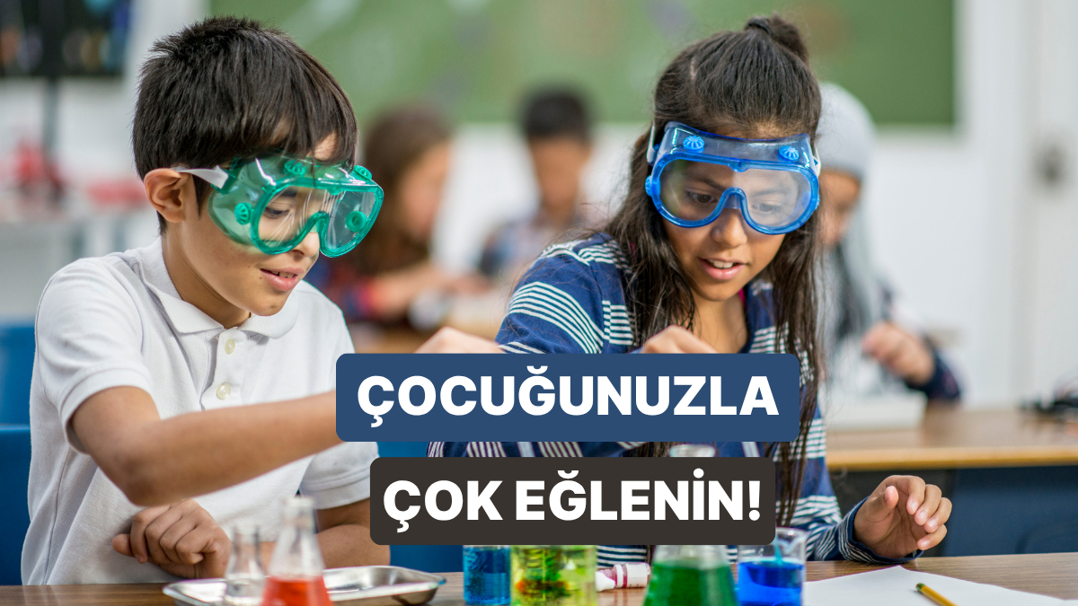 Evinizin tam ortasında kendi bilim deneylerinizi oluşturmanız için her malzemenin