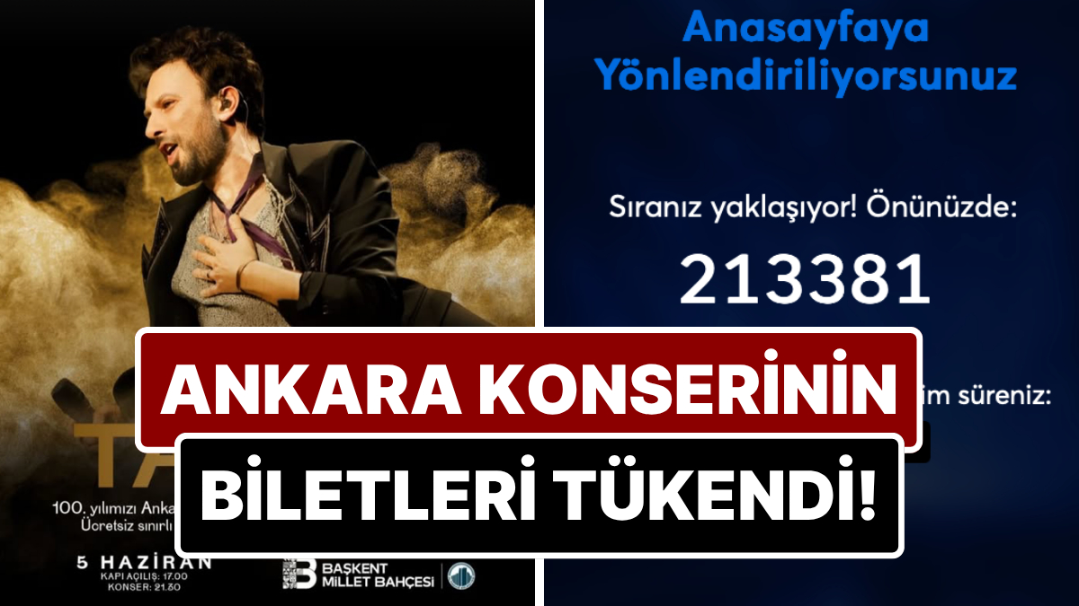 Megastar Tarkan'ın Koç Topluluğu'nun 100. yıl kutlamaları kapsamında Ankara'da vereceği
